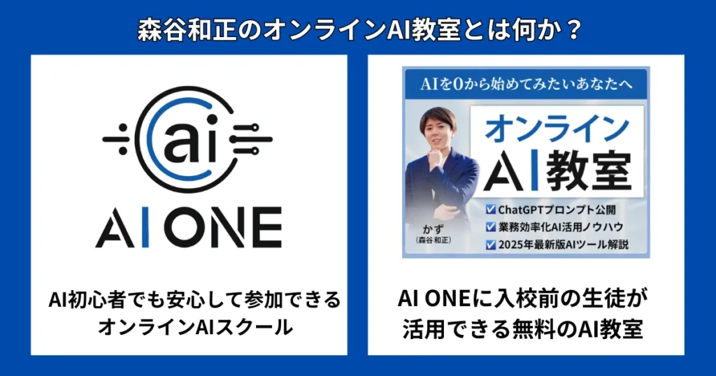 森谷和正氏のオンラインAI教室とは何か？